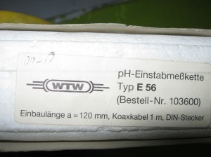 الکترود Ph مدل E 56 ساخت WTW آلمان