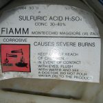 سولفوریک اسید 30 تا 40 درصد 15 لیتری ساخت fiamm ایتالیا