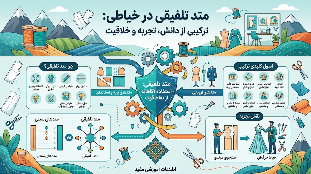 متد تلفیقی در خیاطی چیست؟