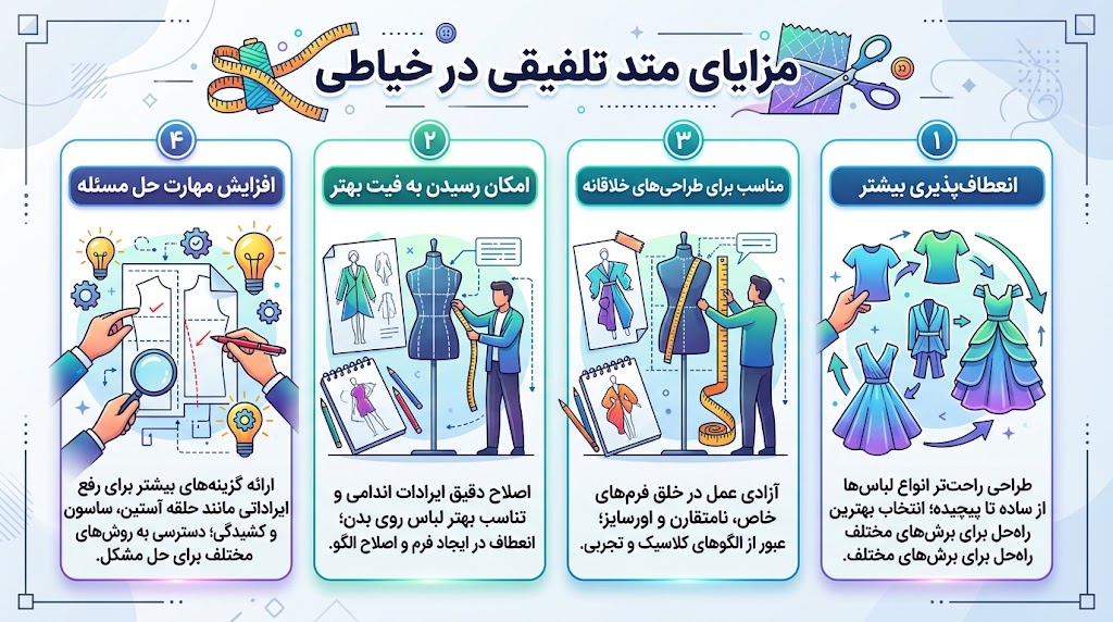 متد تلفیقی در خیاطی چیست؟