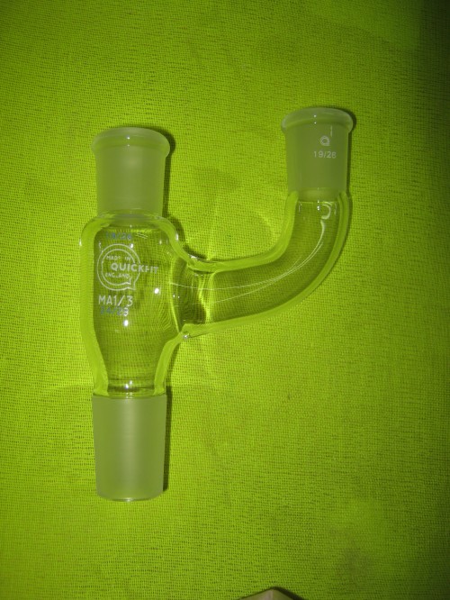 MULTIPLE-ADAPTER-2-NECKS-PARALLEL-1926-SOCKET-2429-CONE-e1386583284581 رابط شیشه ای موازی 2 به 1 روداژدار ساخت انگلستان - تصویر 1